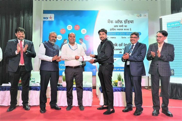 बैंक ऑफ इंडिया के कार्यपालक निदेशक  पी आर राजगोपाल ने लखनऊ का दौरा