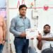जरूरतमंद मरीजों के लिए सर्व फॉर ह्यूमैनिटी के सदस्यों ने किया रक्तदान