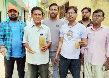 पालिका क्षेत्र में नलों की टोटियों में सप्लाई हो रहा गंदा पानी