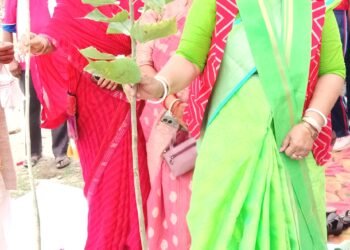 राज्यमंत्री ने अयोध्या कुटी में वृक्षारोपण कर की अभियान की शुरुआत