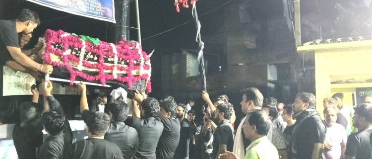 कोर्रा सादात में इमाम सज्जाद के ताबूत में सारी रात हुई शब्बेदारी