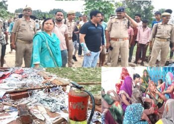 पटाखा फैक्ट्री में हुआ विस्फोट महिला की मौत, पति झुलसा