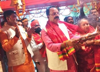 भूमि पूजन से पहले श्री रामचरितमानस पाठ आरम्भ