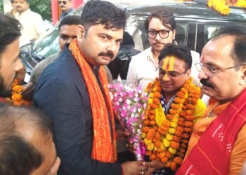 फतेहपुर पहुंचे दैतापति भवानी दास जी महाराज, भूमि पूजन में लेंगे भाग