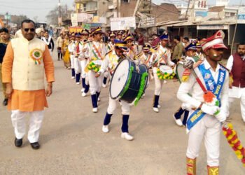 नगर में घूमी अमर शहीद नमन यात्रा, हुआ स्वागत
