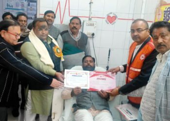 नेताजी व जननायक की जयंती पर लगा रक्तदान शिविर