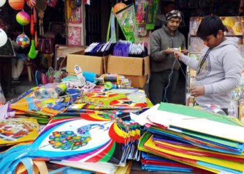 मकर संक्रांति का रंगीन उत्साह, आसमान में उड़ रहीं पतंगें