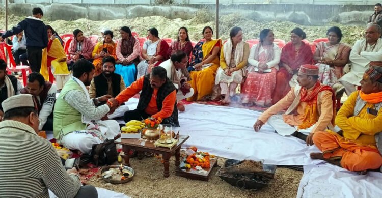 संवेदना सेवा न्यास की श्रीरामकथा के लिए हुआ भूमि पूजन