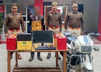 पंचायत भवन में चोरी का खुलासा, अभियुक्त गिरफ्तार