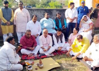 प्रभारी मंत्री ने वाटर ट्रीटमेंट प्लांट का किया भूमि पूजन