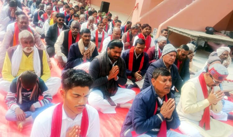 शक्ति सेवा भवन में हुई दिव्य महाआरती