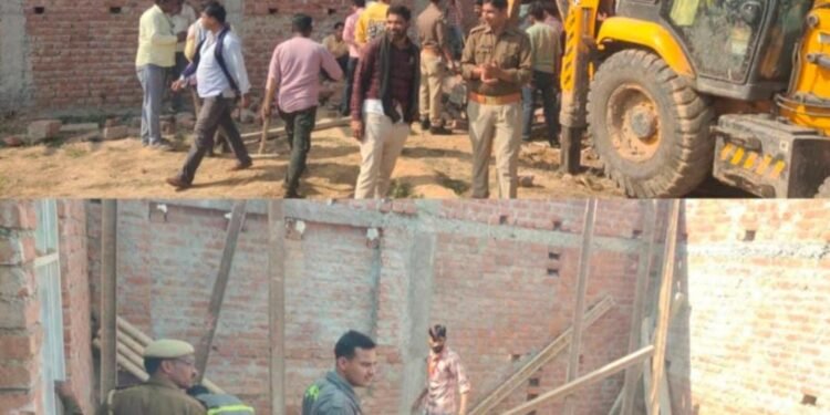 छत गिरने से ठेका लेने वाले कारीगर की दबकर हुई हुई मौत