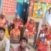 कंपोजिट विद्यालय खंजीपुरा में हुआ नवरात्रि का कार्यक्रम