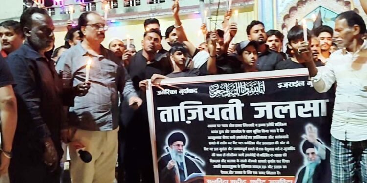 कैंडल मार्च निकाल खामेनेई की शहादत पर जताया शोक