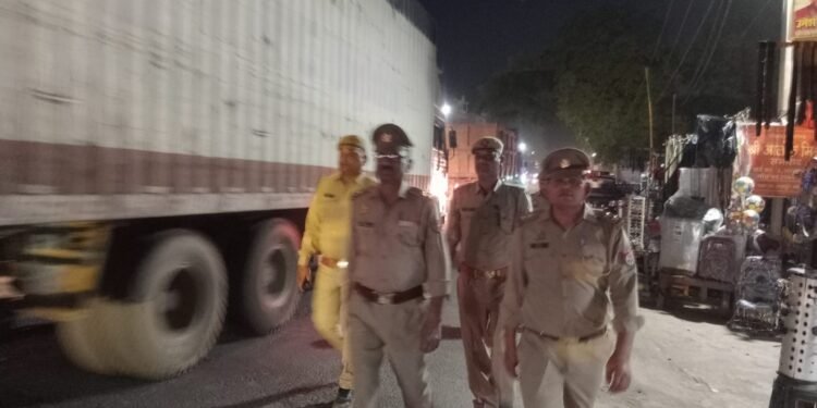 राजपुर पुलिस ने ईद से पहले किया पैदल गश्त