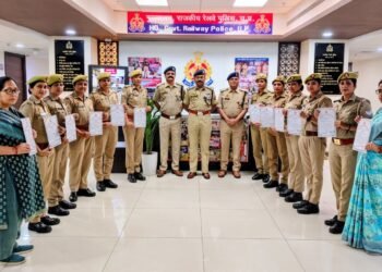 अन्तर्राष्ट्रीय महिला दिवस पर महिला पुलिसकर्मियों का सम्मान समारोह