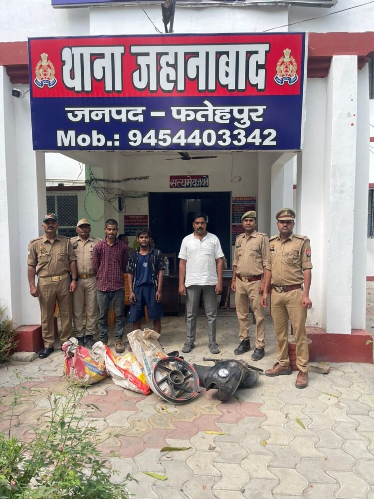 जहानाबाद पुलिस ने बाइक चोरी का खुलासा कर चोरों को न्यायालय भेजा*