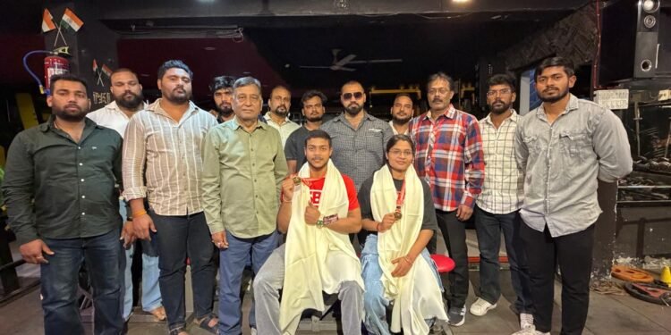 साहिल,हरिओम, प्रतिमा ने जीते स्वर्ण पदक, शहर पहुंचने पर हुआ भव्य स्वागत