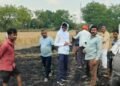 बिजली के शार्ट सर्किट से चार किसानो की ढाई बीघा फसल जलकर हुई खाक