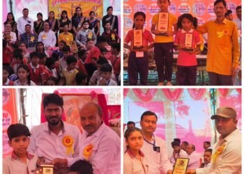 सरस्वती ज्ञान मंदिर में प्रतिभाओं का हुआ सम्मान, बुद्धजीवियों से बच्चों को मिला प्रेरणा का मंच