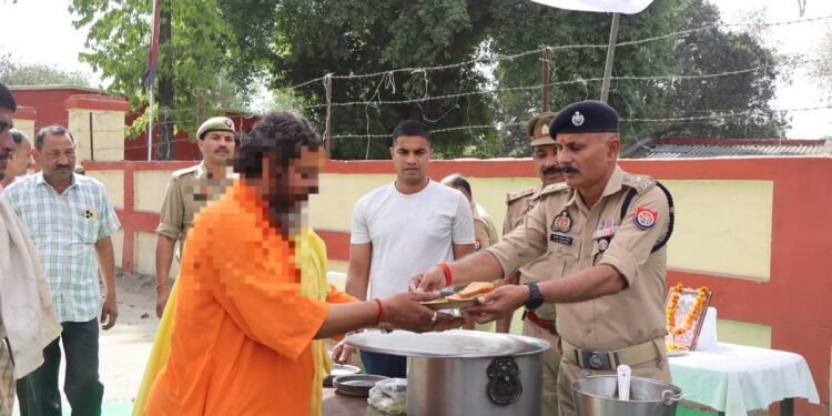 हनुमान जयंती पर जीआरपी पुलिस लाइन में विशाल भंडारे का आयोजन