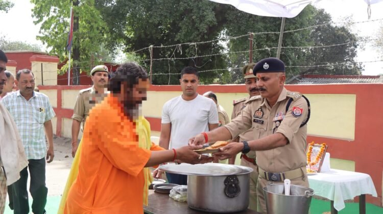 हनुमान जयंती पर जीआरपी पुलिस लाइन में विशाल भंडारे का आयोजन