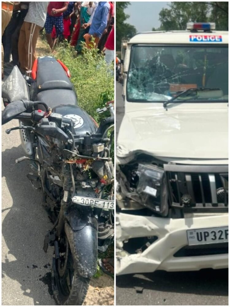 *लखीमपुर खीरी में दर्दनाक सड़क हादसा: सीओ मोहम्मदी की सरकारी गाड़ी से टकराई बाइक, एक युवक की मौत*