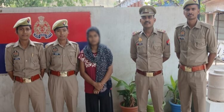 फर्जी शादी रचाकर धन उगाही करने वाले गैंग की वांछित महिला अभियुक्त गिरफ्तार