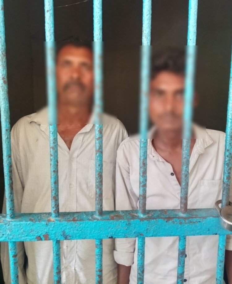 *झंगहा पुलिस की बड़ी कार्रवाई: गैर इरादतन हत्या के मामले में पिता-पुत्र गिरफ्तार, भेजे गए जेल*