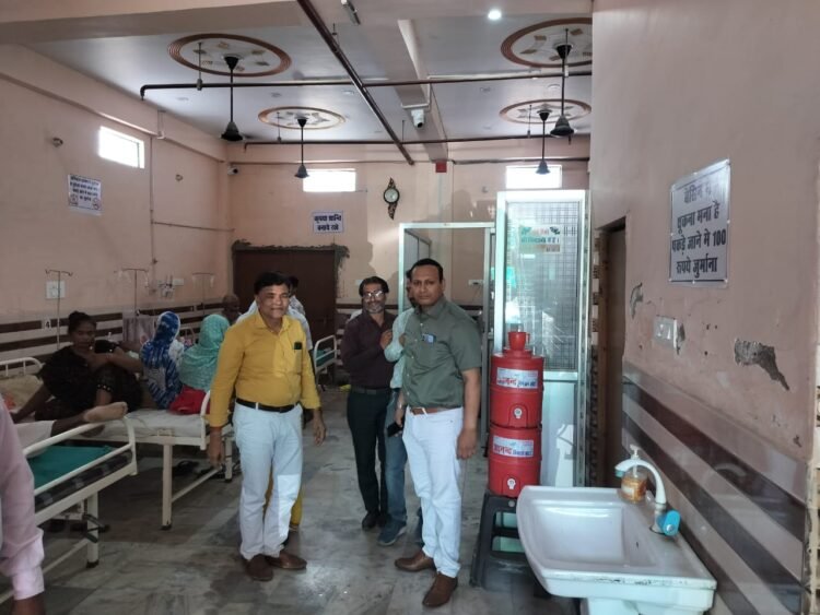 *एम- ओ -आई -सी की छापामारी, के दौरान पैथोलॉजी,हास्पिटल संचालकों में हड़कंप*