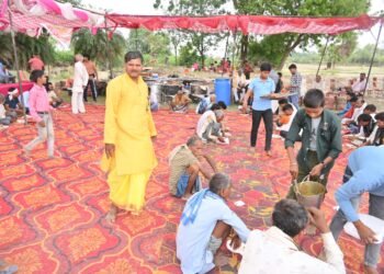 *ग्राम पंचायत आसलपुर में विशाल भंडारे का भव्य आयोजन*