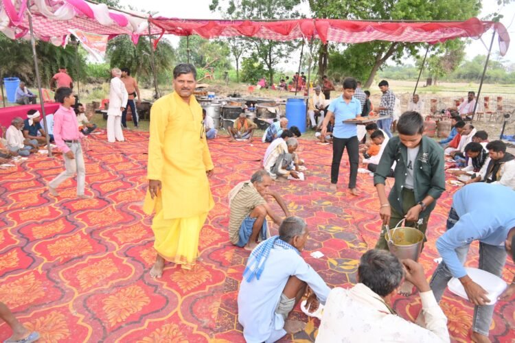 *ग्राम पंचायत आसलपुर में विशाल भंडारे का भव्य आयोजन*