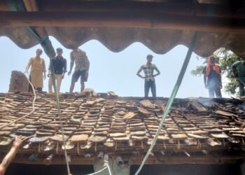*गाज़ीपुर गांव में लगी आग, ग्रामीणों की तत्परता से टला बड़ा हादसा*