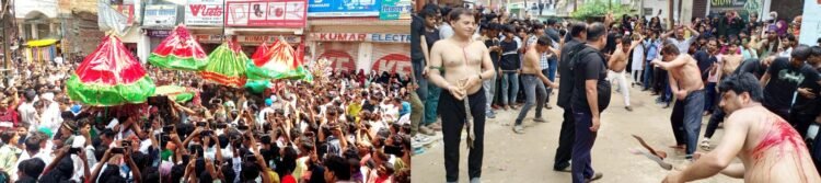 या हुसैन की सदाओं के बीच बहाया लहू