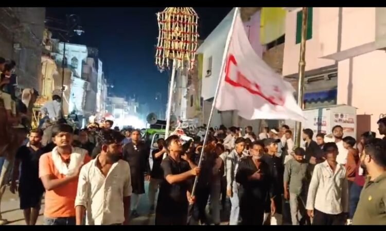 *पुलिस की मुस्तैदी से शांतिपूर्वक संपन्न हुआ मुहर्रम की छठी का जुलूस, कोतवाली SHO छत्रपाल सिंह की भूमिका रही सराहनीय*