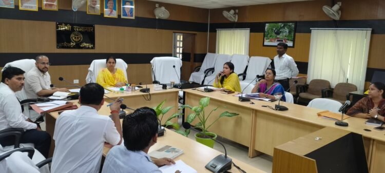 शौचालय निर्माण की धीमी प्रगति पर जिलाधिकारी ने लगाई फटकार