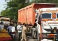 *ओवरलोडिंग पर टास्क फोर्स की सख्ती के बीच हंगामा, युवक ने लगाया मोबाइल छीनने का आरोप*